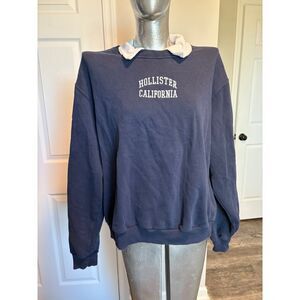 Hollister Navy Colored Pullover Sweatshirt  Size M